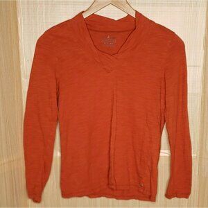 Neon Buddha Womens Orange Long Sleeve Knit Top Medium